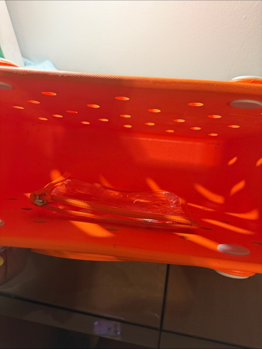 BOGG BAG Bright Orange Perforated Tote w/ FREE scrub life charm for bag - Picture 9 of 9